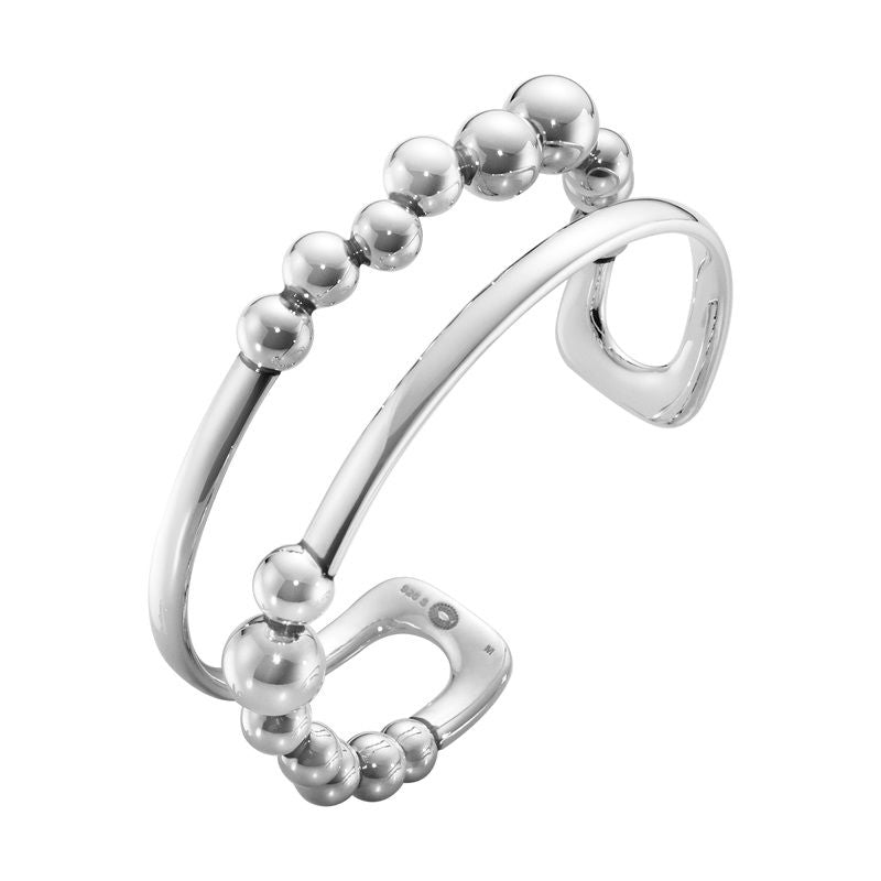 Moonlight Grapes Silver Bangle