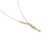 Moonlight Grapes half full 18K Gold Necklace w. Diamonds