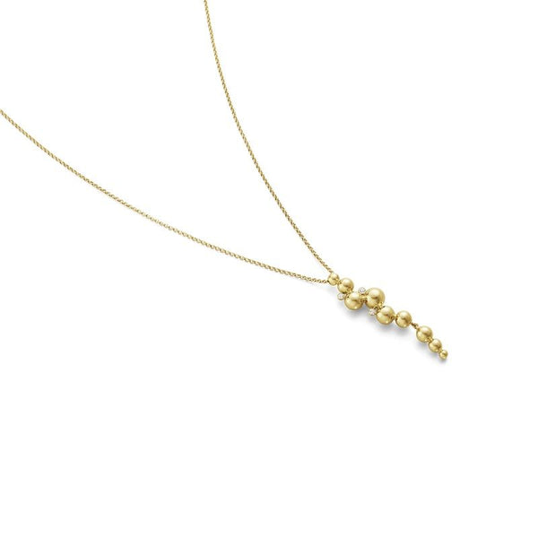 Moonlight Grapes long pendant 18K Gold Necklace w. Diamonds