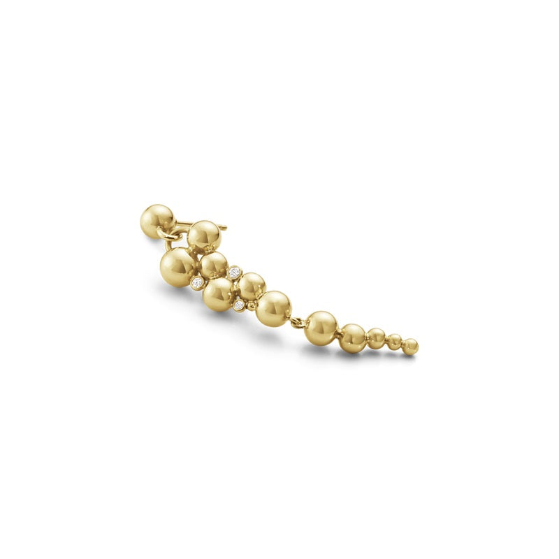 Moonlight Grapes lange 18K Guld Øreringe m. Diamanter