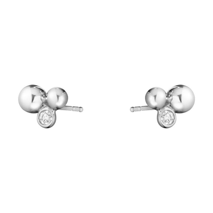 Moonlight Grapes Silberne Ohrstecker I Diamanten