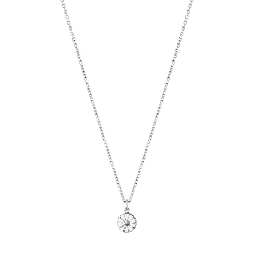 Daisy 7 mm. Silver Necklace