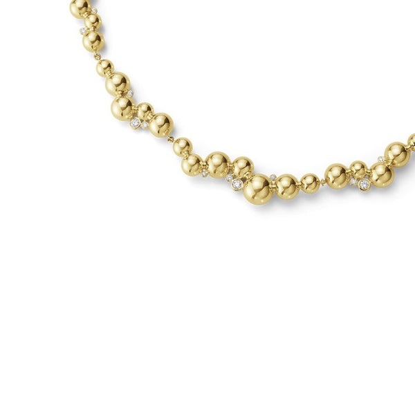 Moonlight Grapes full 18K Gold Necklace w. Diamonds