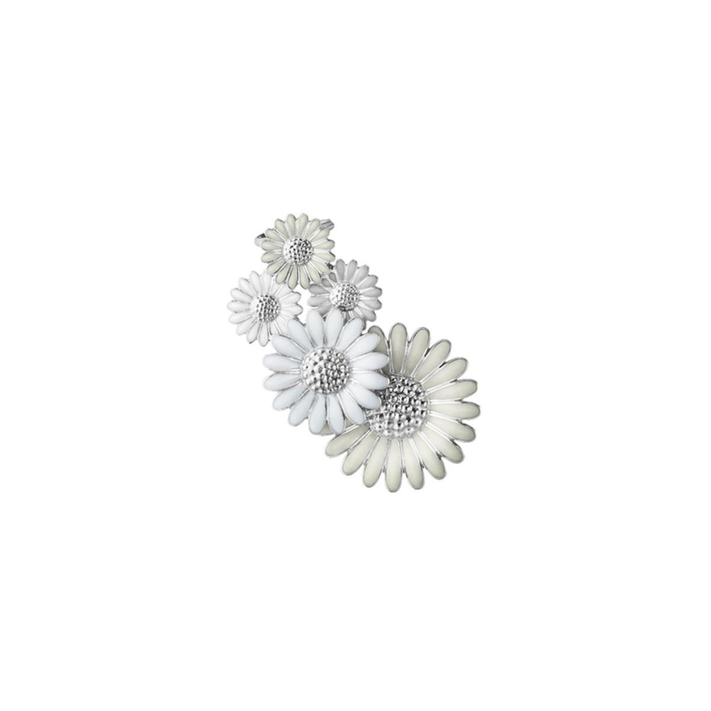 Daisy x Stine Goya Marguerit Stor Sølv & Hvid Ear Cuff