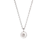Daisy 11 mm. Silver Necklace