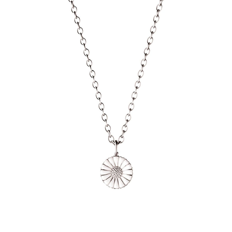Daisy 11 mm. Silver Necklace
