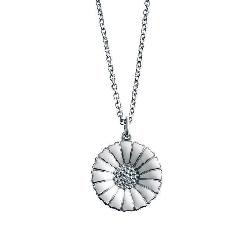 Daisy 18 mm. Silver Necklace