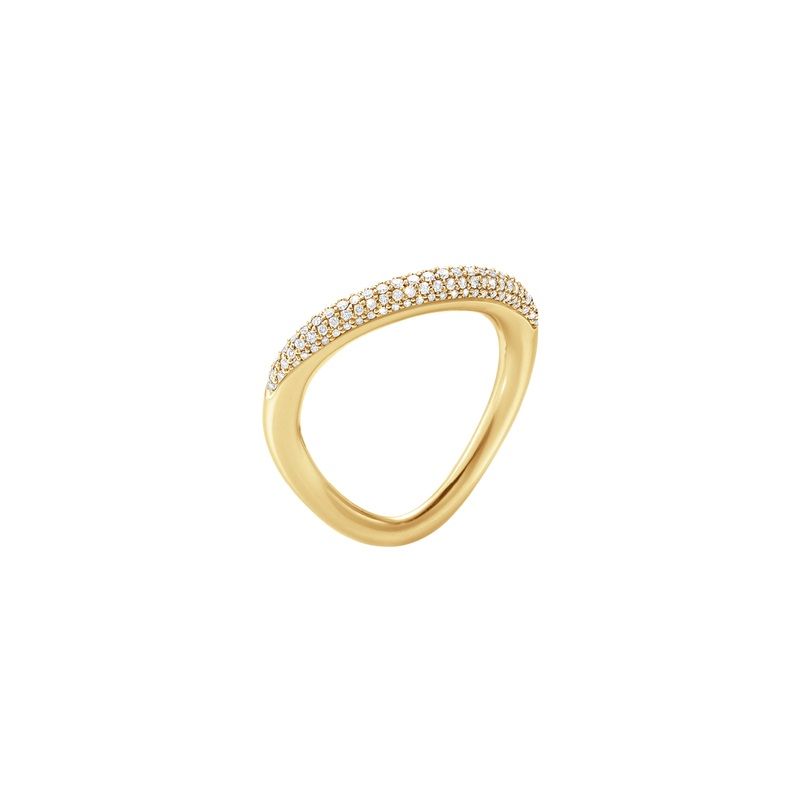 Offspring Gold Ring w. Diamonds, 0.35 ct