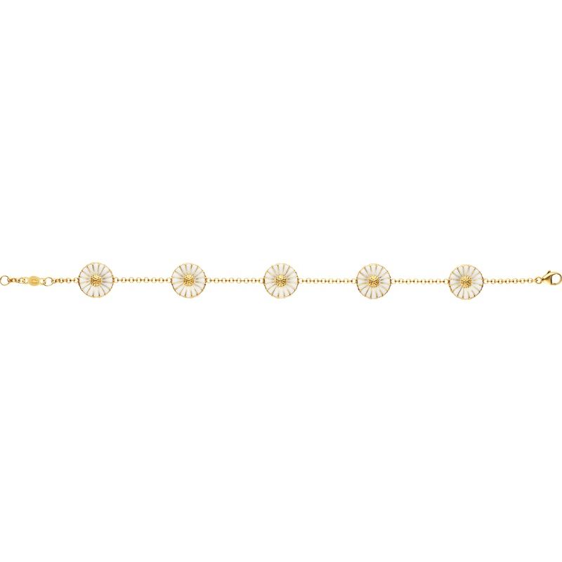 Marguerit 11 mm. Forgyldt Armbånd
