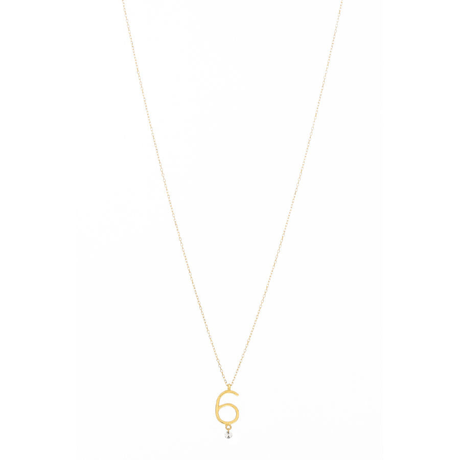 Sautoir 6 18K Gold Necklace w. Diamond
