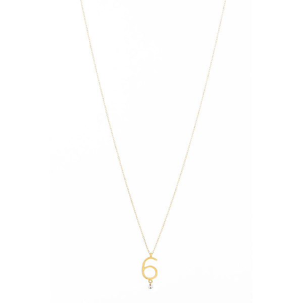 Sautoir 6 18K Gold Necklace w. Diamond