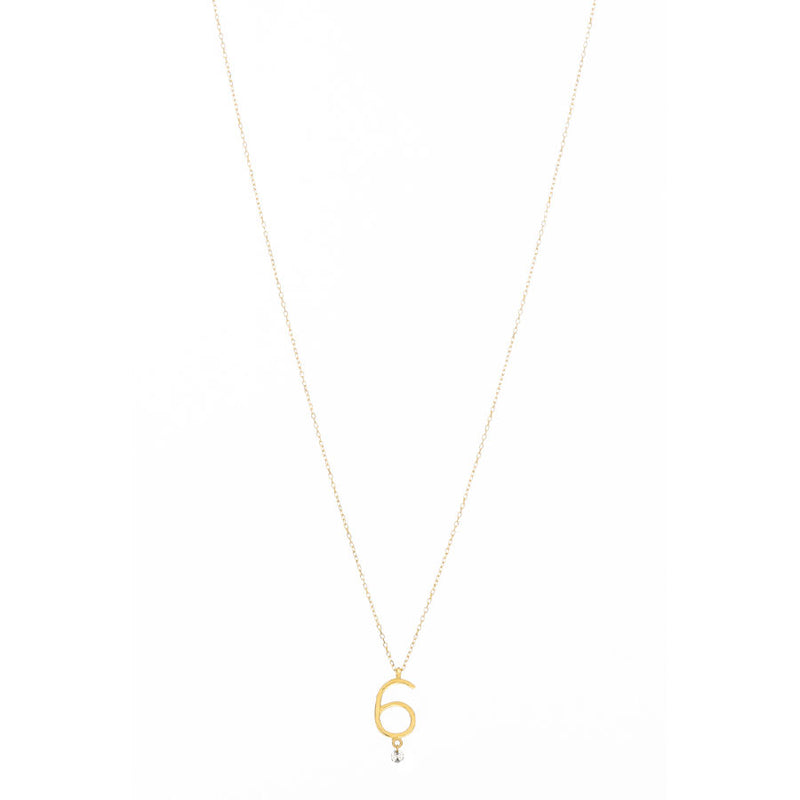 Sautoir 6 18K Gold Necklace w. Diamond