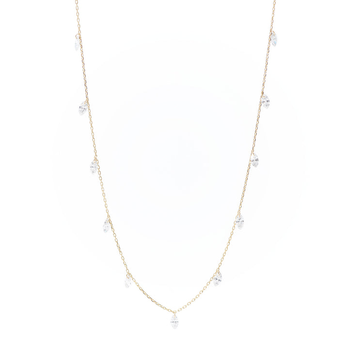 Danaé 18K Gold Necklace w. 11 Diamonds