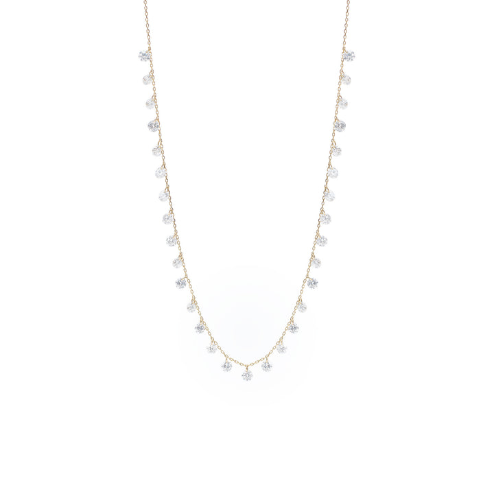 Danaé 18K Gold Necklace w. 31 Diamonds
