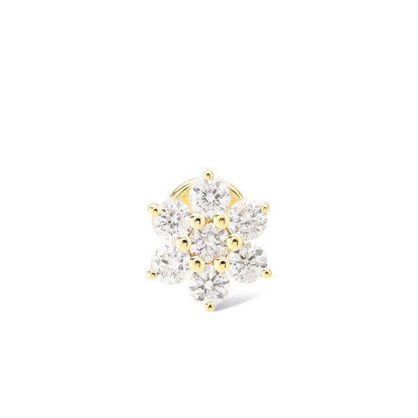 Flower Ohrstecker aus 18K Gold oder Weißgold I Diamanten