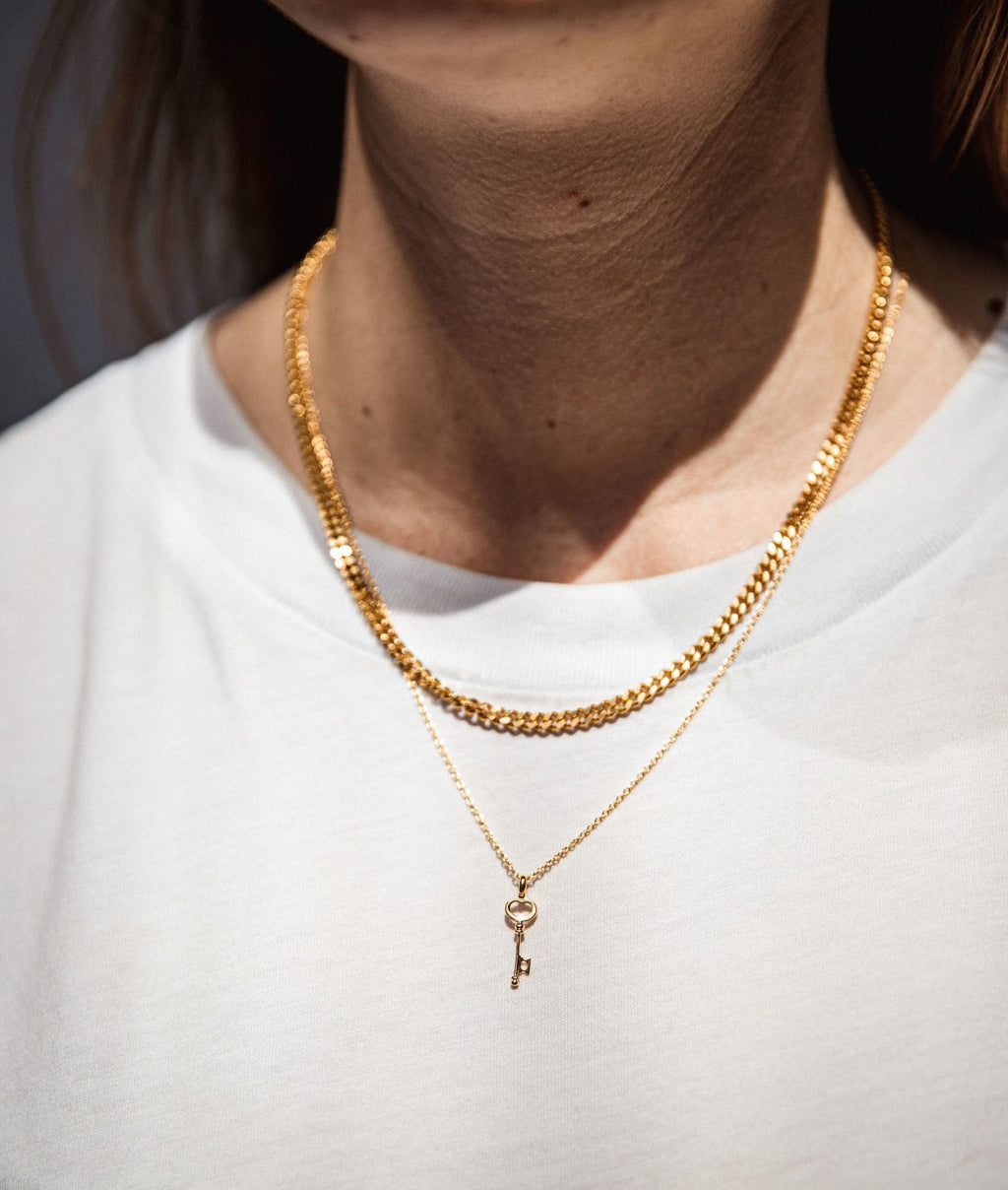 IX Key Gold Plated Pendant