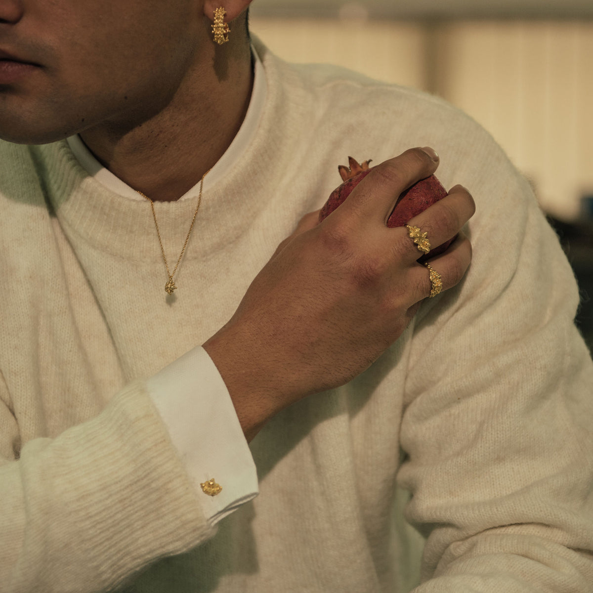 Blossoms 18K Guld Manchetknapper