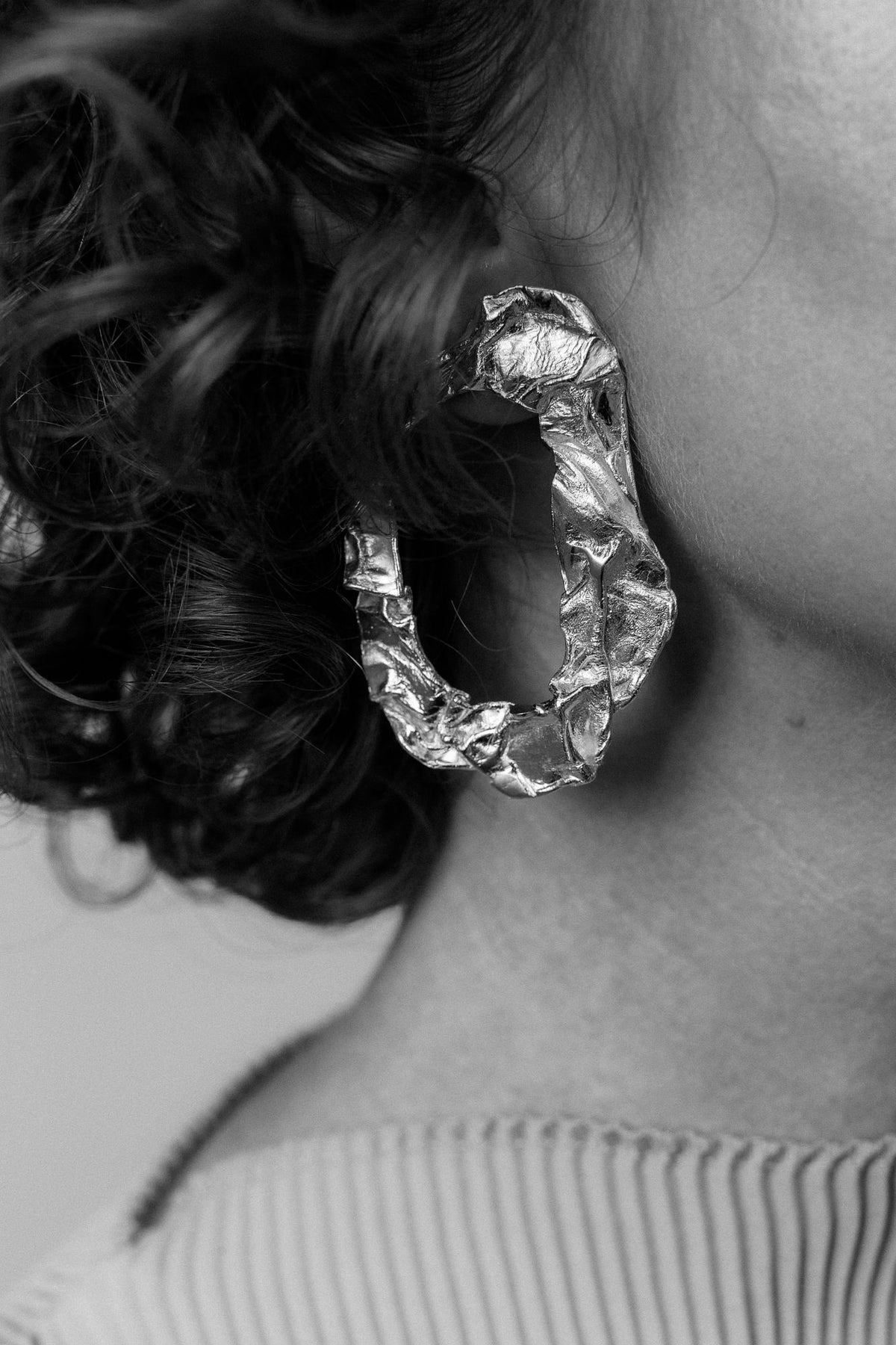 Wrap Store No 01 18K Guld, Hvidguld eller Rosaguld Øreringe