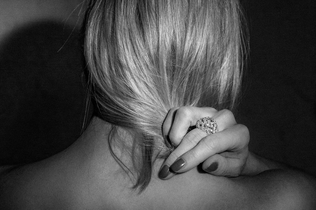 Sphere Nr 01 18K Gold, Whitegold or Rosegold Ring w. Diamonds