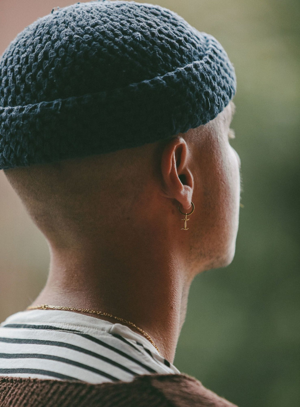 IX I Letter 22K Gold Plated Pendant