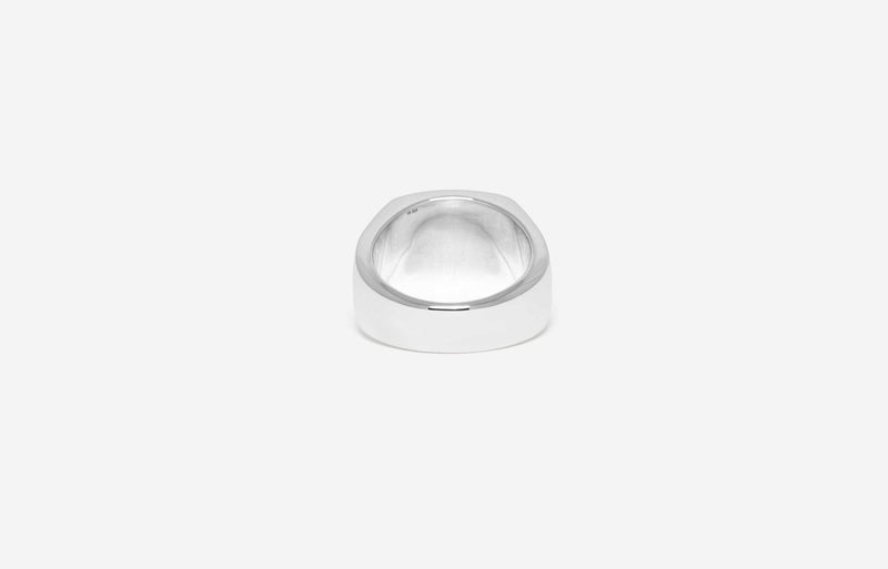 IX Tribute Signet Ring Silver