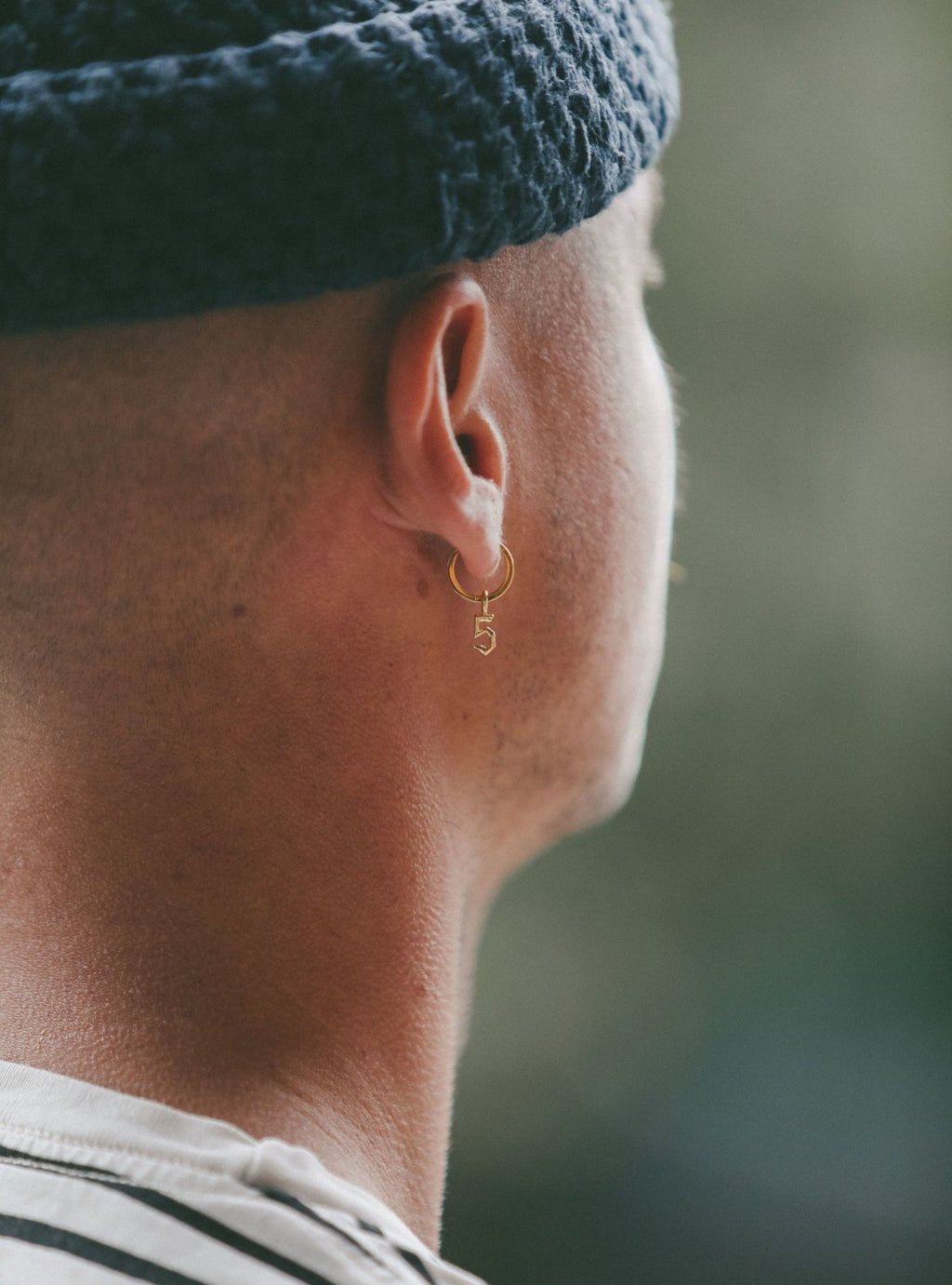 IX Lucky Number 5 Gold Plated Pendant