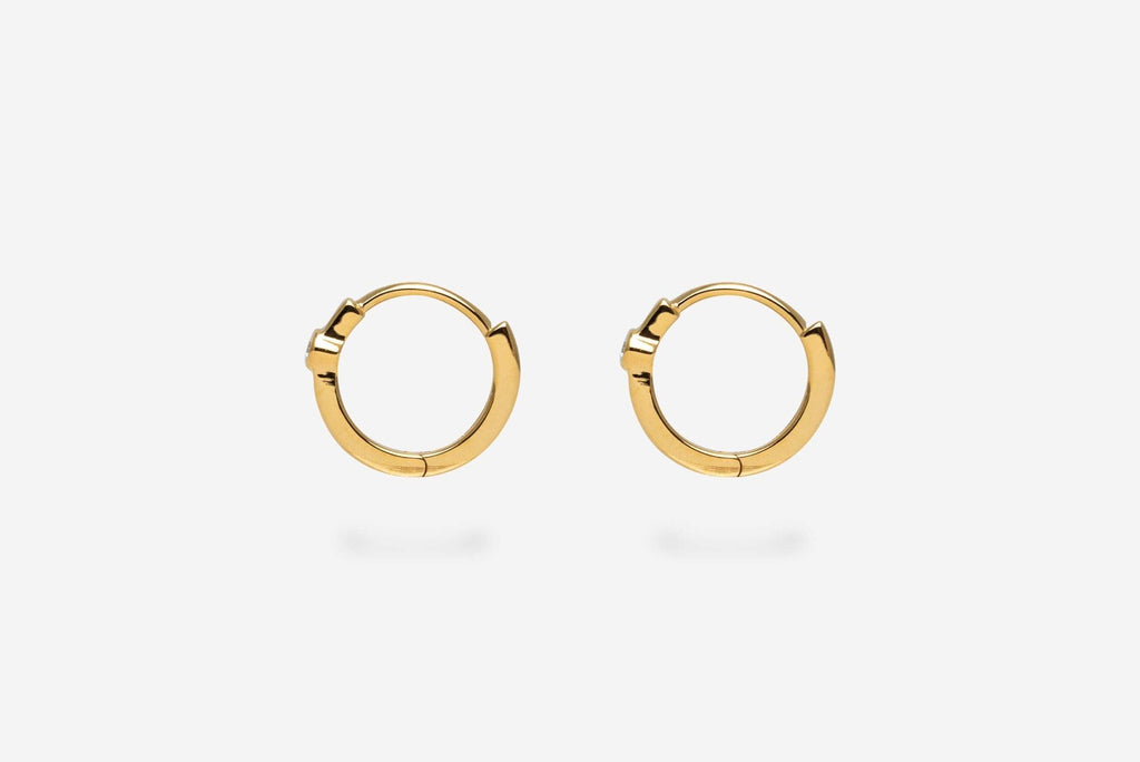 IX Iris Hoop Gold Plated Hoops