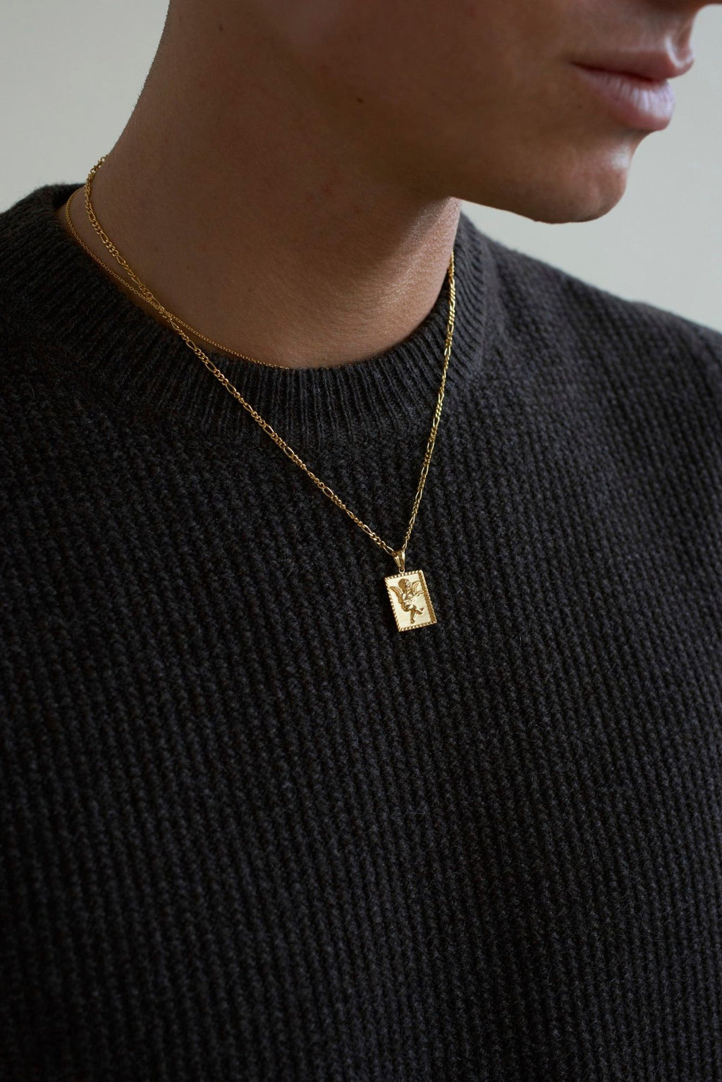 IX Angel Gold Plated Pendant