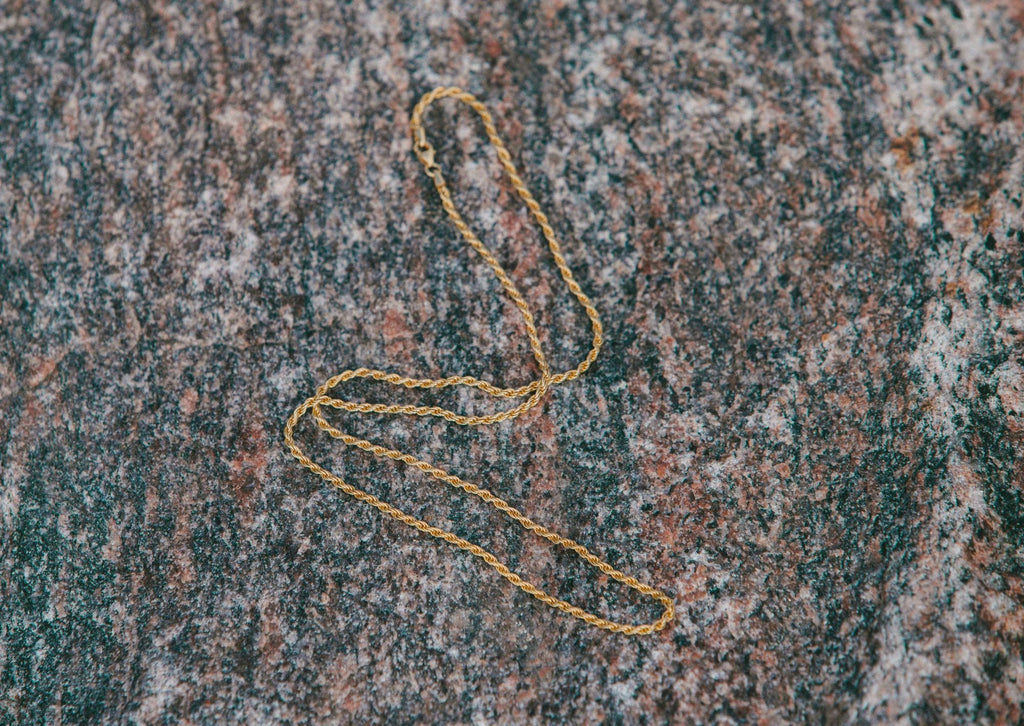 IX Rope Gold Plated Necklace