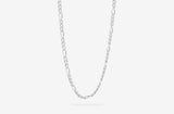 IX Chunky Figaro Silver Necklace