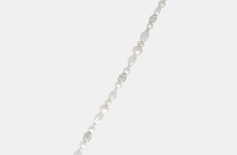 IX Ocean Pearl Chain Silver