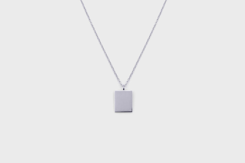 IX Square Silver Pendant
