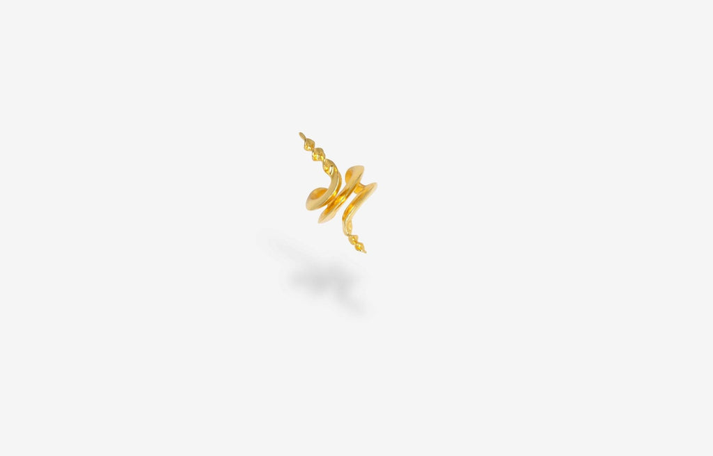 IX Conch Gold Plated Ear Cuff