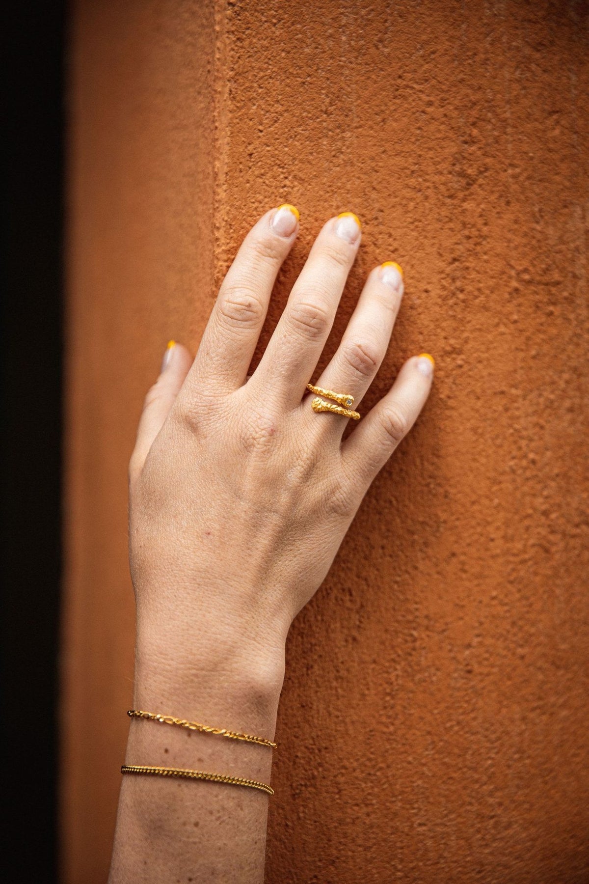 IX Curb Medi Gold Plated Bracelet