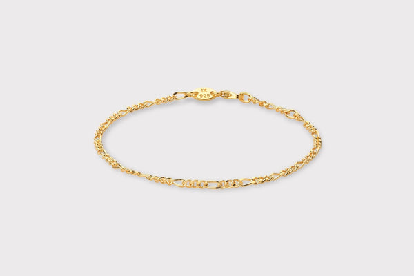 IX Figaro Gold Plated  Bracelet