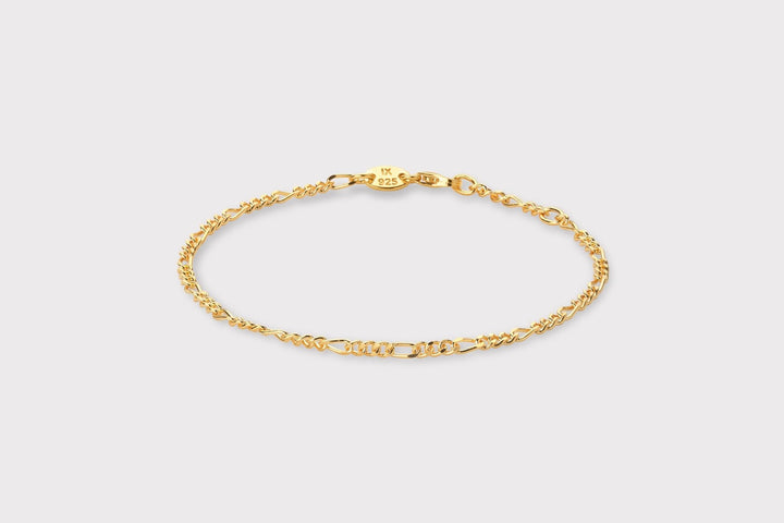 IX Figaro Gold Plated Bracelet