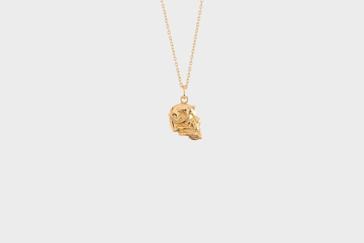 IX Skull Gold Plated Pendant