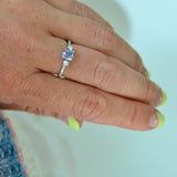 Alu 18K Guld Ring m. Diamanter & Safir