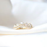 Josephine 14K Gold Ring w. Diamonds
