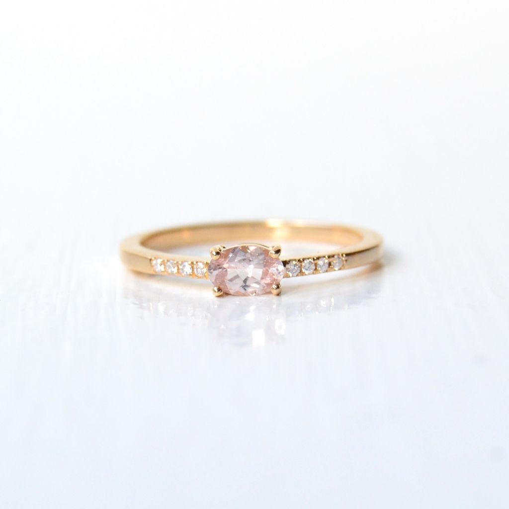 Kuda Pic 18K Gold Ring w. Sapphire & Diamonds