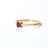Kuda Rubi 18K Gold Ring w. Ruby & Diamonds