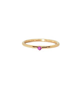 Malene 1.8 Pink 14K Gold Ring w. Sapphire