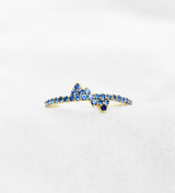 Maria 14K Gold Ring w. Sapphires