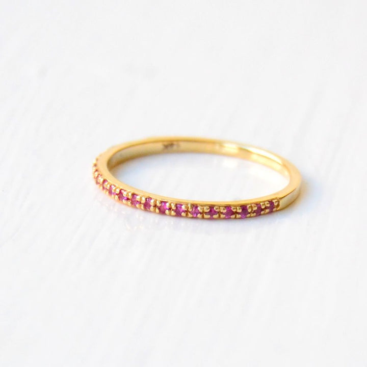 Sarah Lil Pure 14K Gold Ring w. Sapphires