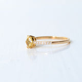 Tada Kaha 18K Gold Ring w. Sapphire & Diamonds