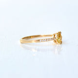 Tada Kaha 18K Gold Ring w. Sapphire & Diamonds