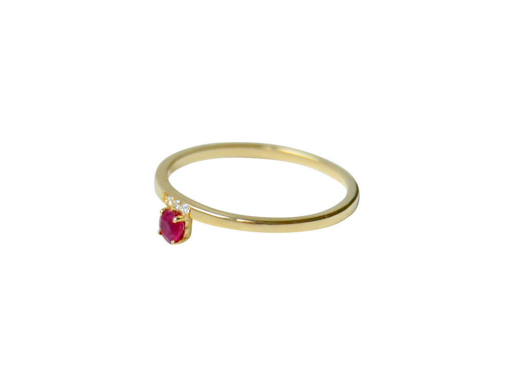 Andrea Goldring 14K I Diamanten und Rubin