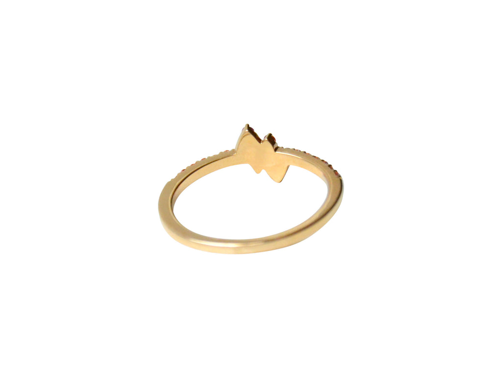 Mai 18K Gold Ring w. Sapphires