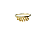 Mette 14K Gold Ring w. Sapphires