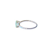 Nalaya 18K Whitegold Ring w. Diamonds & Sapphire